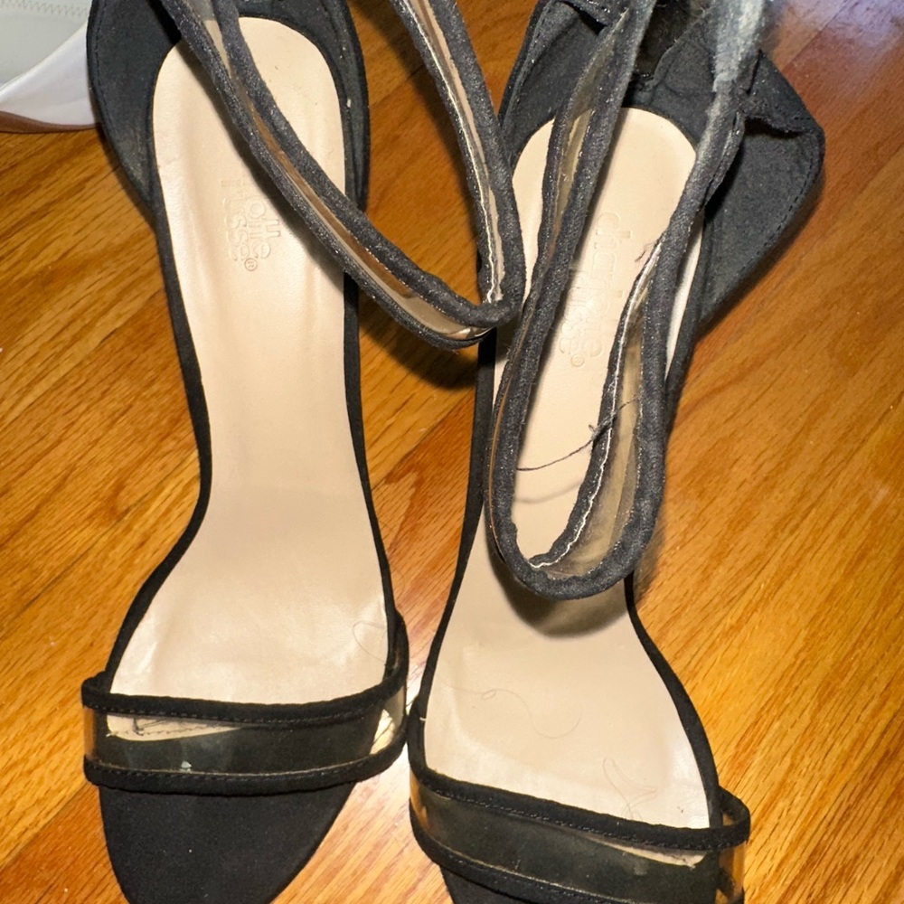 Call It Spring Black Strappy Heels